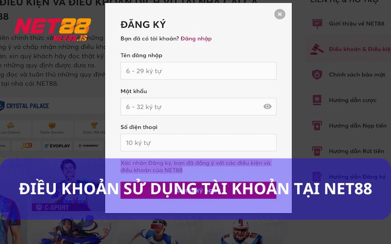 Điều Kiện Đăng Ký Tài Khoản